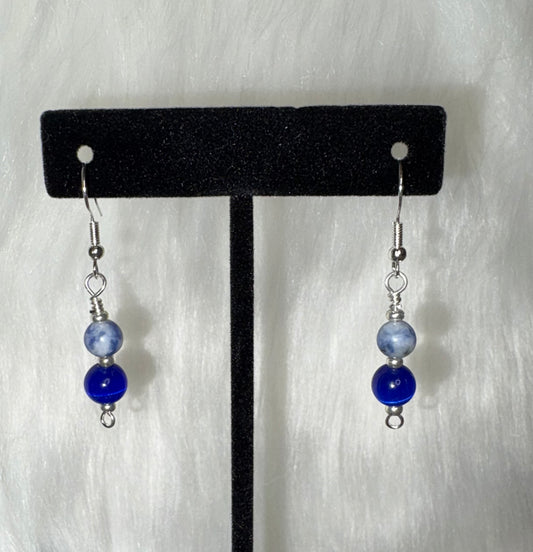 Blue Drop Earrings