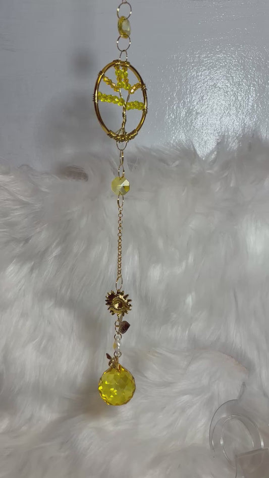 Tree of Life Crystal Suncatcher